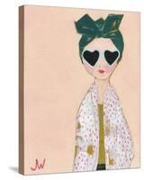 Petite Fille A Pois-Joelle Wehkamp-Stretched Canvas