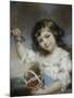 Petite fille aux cerises-John Russell-Mounted Giclee Print