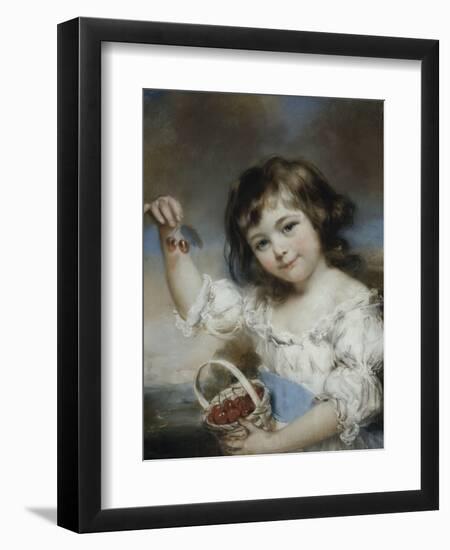 Petite fille aux cerises-John Russell-Framed Premium Giclee Print