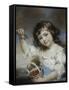 Petite fille aux cerises-John Russell-Framed Stretched Canvas