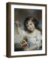 Petite fille aux cerises-John Russell-Framed Giclee Print