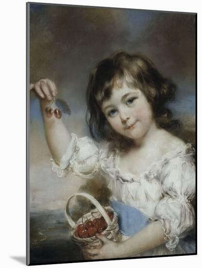 Petite fille aux cerises-John Russell-Mounted Giclee Print