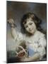 Petite fille aux cerises-John Russell-Mounted Giclee Print