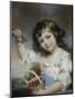 Petite fille aux cerises-John Russell-Mounted Giclee Print