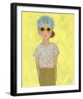 Petite Fille en Beige-Joelle Wehkamp-Framed Giclee Print