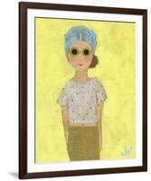 Petite Fille en Beige-Joelle Wehkamp-Framed Giclee Print