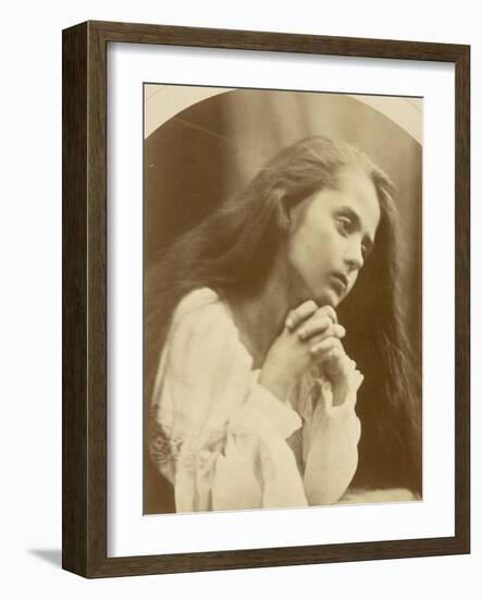 Petite fille en prière-Julia Margaret Cameron-Framed Giclee Print