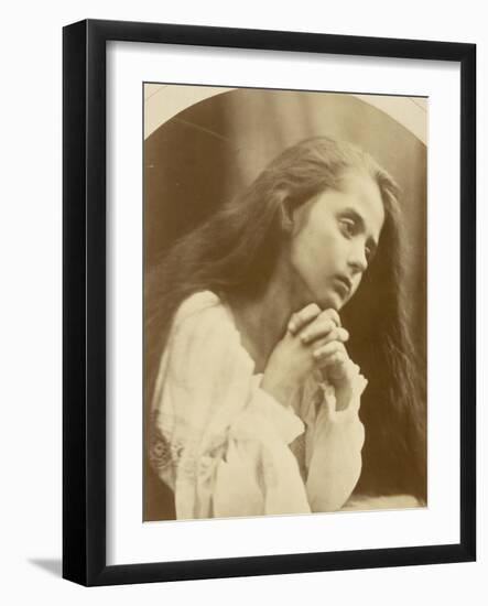 Petite fille en prière-Julia Margaret Cameron-Framed Giclee Print