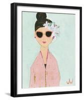 Petite Fille en Rose-Joelle Wehkamp-Framed Giclee Print