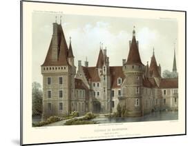 Petite French Chateaux IV-Victor Petit-Mounted Art Print