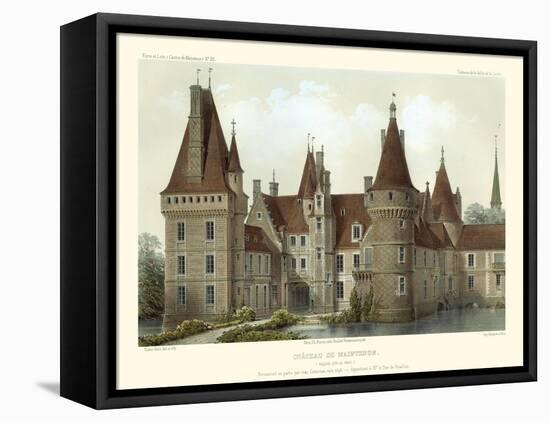 Petite French Chateaux IV-Victor Petit-Framed Stretched Canvas