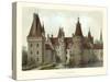 Petite French Chateaux IV-Victor Petit-Stretched Canvas