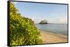 Petite Ile at Port Glaud, Mahe, Seychelles, Indian Ocean Islands-Guido Cozzi-Framed Stretched Canvas