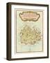 Petite Map of Island of Antigua-null-Framed Art Print