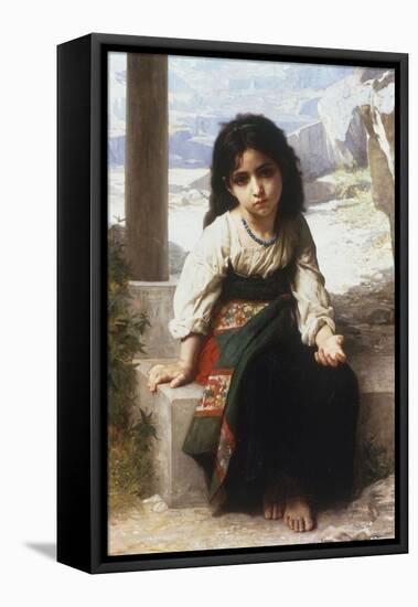 Petite Mendiante, 1880-William Adolphe Bouguereau-Framed Stretched Canvas