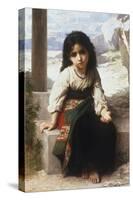 Petite Mendiante, 1880-William Adolphe Bouguereau-Stretched Canvas