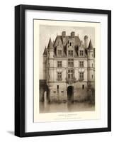 Petite Sepia Chateaux V-Victor Petit-Framed Art Print