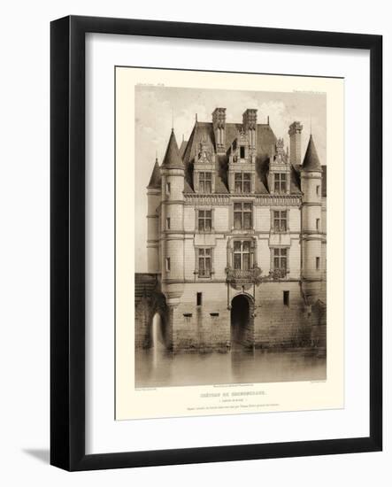 Petite Sepia Chateaux V-Victor Petit-Framed Art Print