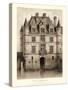 Petite Sepia Chateaux V-Victor Petit-Stretched Canvas