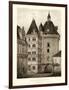 Petite Sepia Chateaux VI-Victor Petit-Framed Art Print