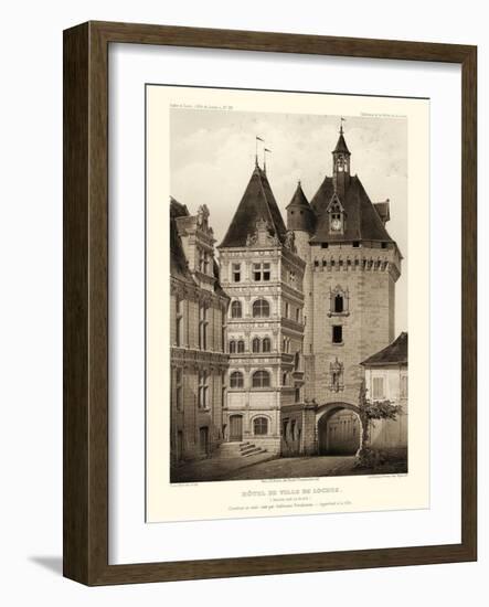 Petite Sepia Chateaux VI-Victor Petit-Framed Art Print