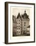 Petite Sepia Chateaux VI-Victor Petit-Framed Art Print