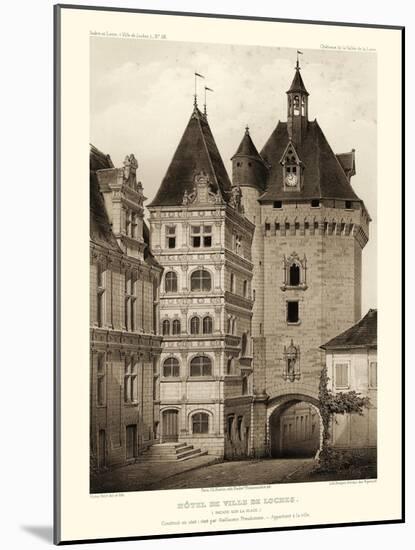 Petite Sepia Chateaux VI-Victor Petit-Mounted Art Print