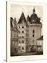 Petite Sepia Chateaux VI-Victor Petit-Stretched Canvas