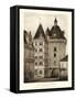 Petite Sepia Chateaux VI-Victor Petit-Framed Stretched Canvas
