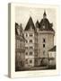 Petite Sepia Chateaux VI-Victor Petit-Stretched Canvas