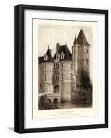 Petite Sepia Chateaux VII-Victor Petit-Framed Art Print