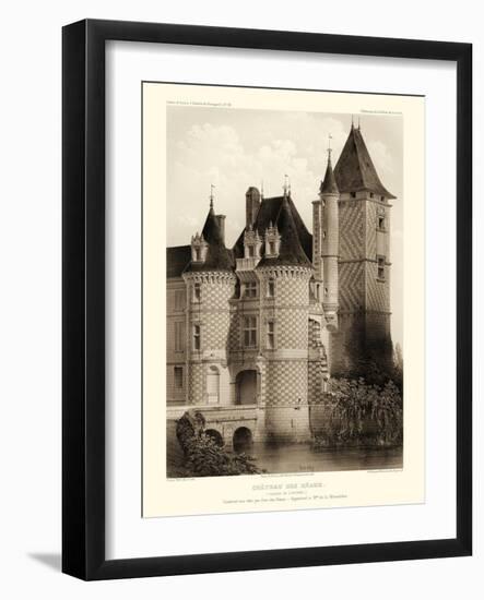 Petite Sepia Chateaux VII-Victor Petit-Framed Art Print