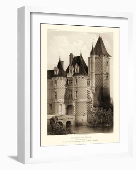 Petite Sepia Chateaux VII-Victor Petit-Framed Art Print