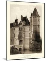 Petite Sepia Chateaux VII-Victor Petit-Mounted Art Print