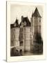 Petite Sepia Chateaux VII-Victor Petit-Stretched Canvas