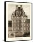 Petite Sepia Chateaux VIII-Victor Petit-Framed Stretched Canvas