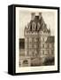 Petite Sepia Chateaux VIII-Victor Petit-Framed Stretched Canvas