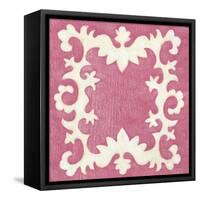 Petite Suzani in Pink-Chariklia Zarris-Framed Stretched Canvas