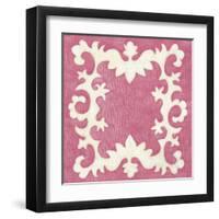 Petite Suzani in Pink-Chariklia Zarris-Framed Art Print