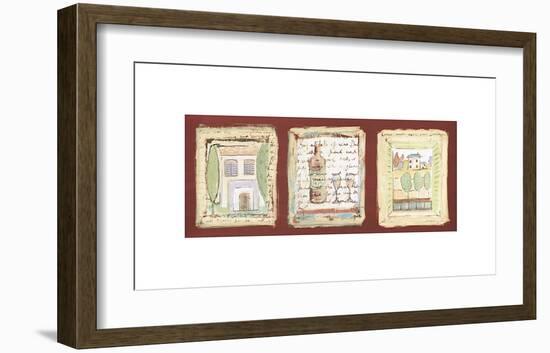 Petites Maisons de Provence-Jane Claire-Framed Giclee Print