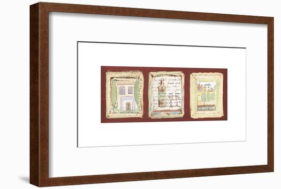 Petites Maisons de Provence-Jane Claire-Framed Giclee Print