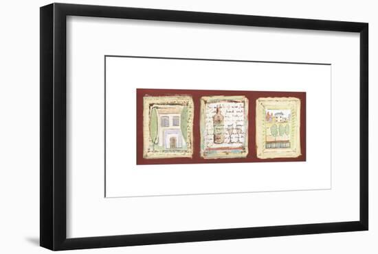 Petites Maisons de Provence-Jane Claire-Framed Giclee Print