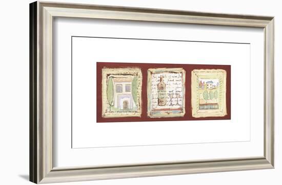 Petites Maisons de Provence-Jane Claire-Framed Giclee Print