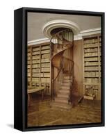 Petits Appartements : Bibliothèque particulière de l'Empereur. Décor de boiseries et dessus de-null-Framed Stretched Canvas
