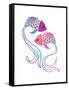 Petits Poissons-null-Framed Stretched Canvas