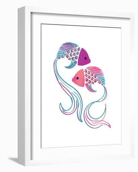 Petits Poissons-null-Framed Giclee Print