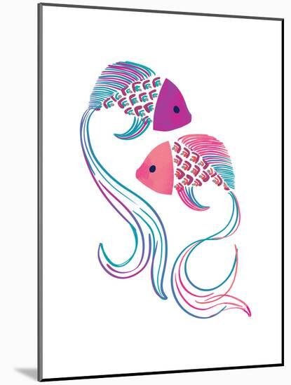 Petits Poissons-null-Mounted Giclee Print