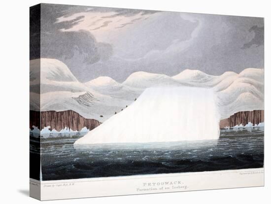 Petowacx, Formation of an Iceberg, Illustration from 'A Voyage of Discovery...', 1819-John Ross-Stretched Canvas