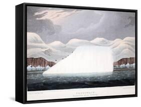 Petowacx, Formation of an Iceberg, Illustration from 'A Voyage of Discovery...', 1819-John Ross-Framed Stretched Canvas