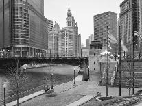 USA, ILlinois, Chicago. Bridge with Trump Tower and Chicago Tribune-Petr Bednarik-Photographic Print